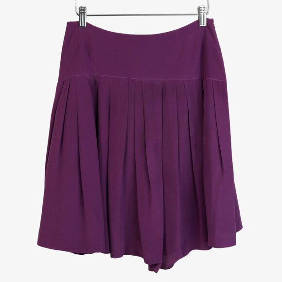 Miu Miu Purple Drop Waist Skirt - Picture 1 of 8